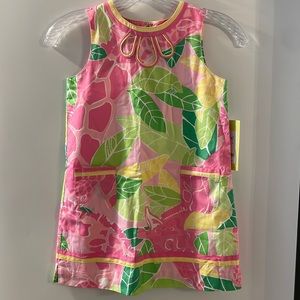 Lilly Pulitzer White Label Little Shift Dress Pink Chilean Ave Giraffe New Tags